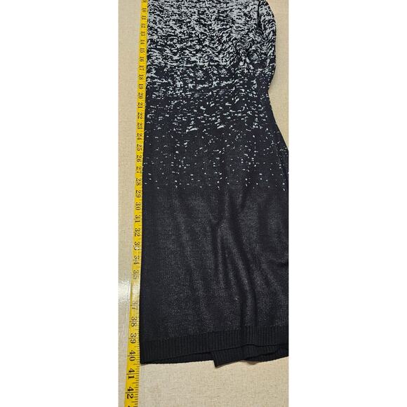 Alison Andrews Womens Sweater Dress Size 1X Metallic Ombre Glam Event Silver - Picture 9 of 11